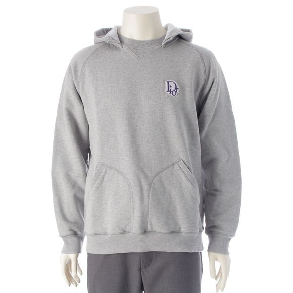Dior Oblique Lined Sweatshirt Hoodie Hoodie Top 113j636a0692 Gray L - Picture 1 of 10